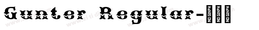 Gunter Regular字体转换